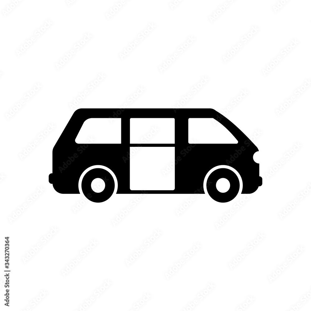 Van icon. Simple vector public transport icons for ui and ux, website or mobile application