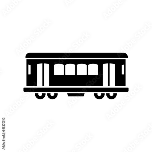 Tram icon. Simple vector public transport icons for ui and ux, website or mobile application