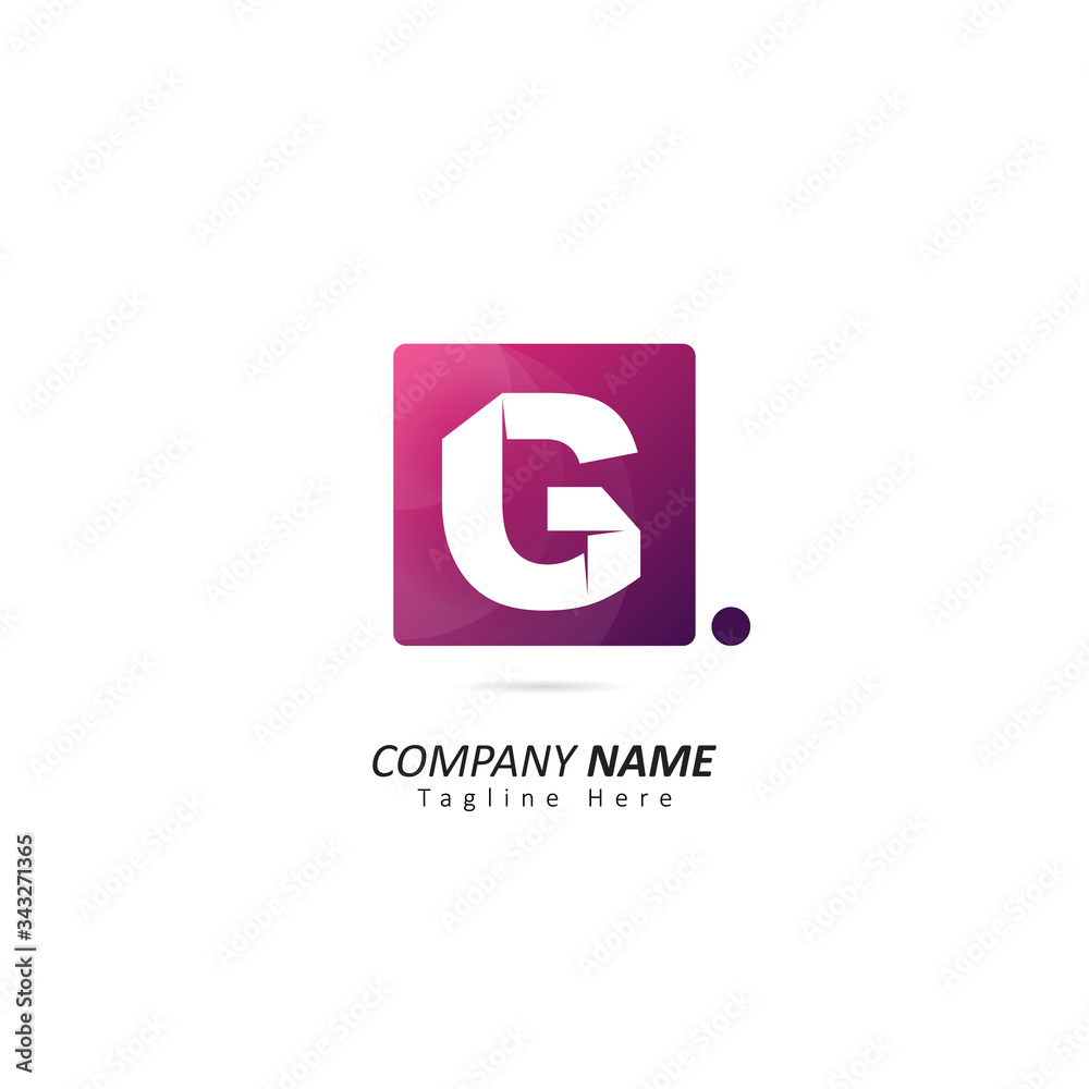 Abstract Initial letter G Logo with Dot Element. Design Vector Illustration Logo Template Abstract Initial letter G Logo with Dot Element. Design Vector Illustration Logo Template