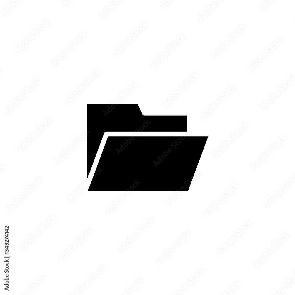 Archive, File, directory, document, folder, storage icon in black flat design on white background