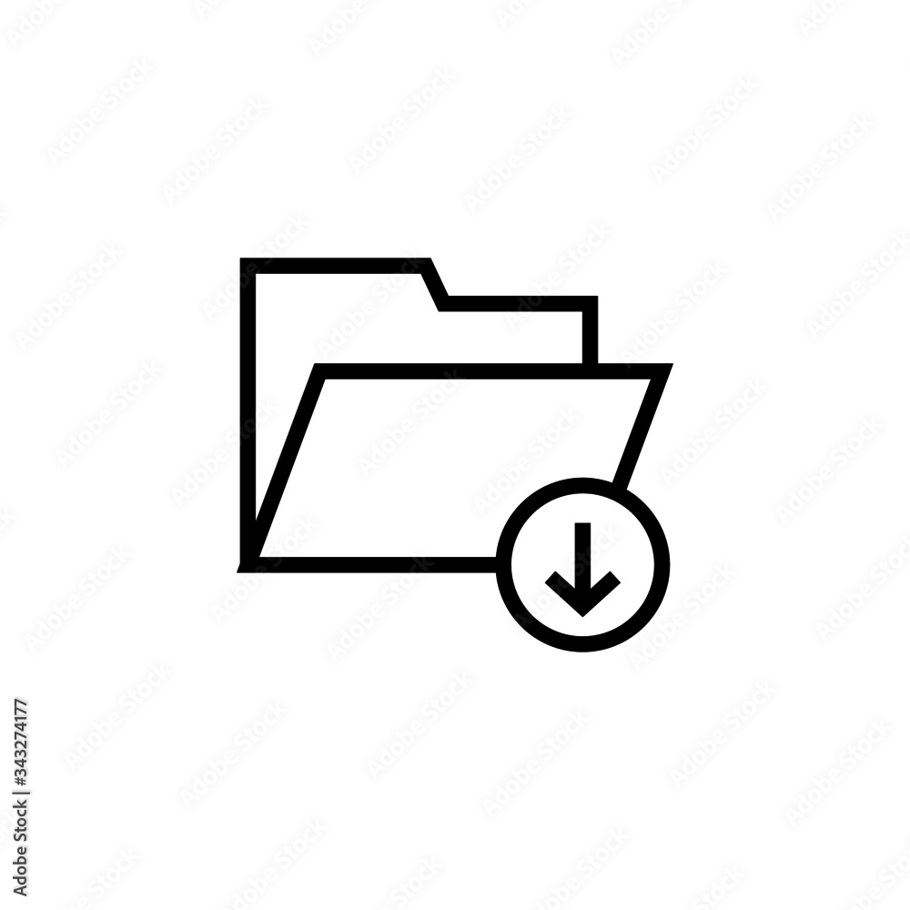Archive, File, directory, document, folder, storage icon in outline style on white background Archive, File, directory, document, folder, storage icon in outline style on white background