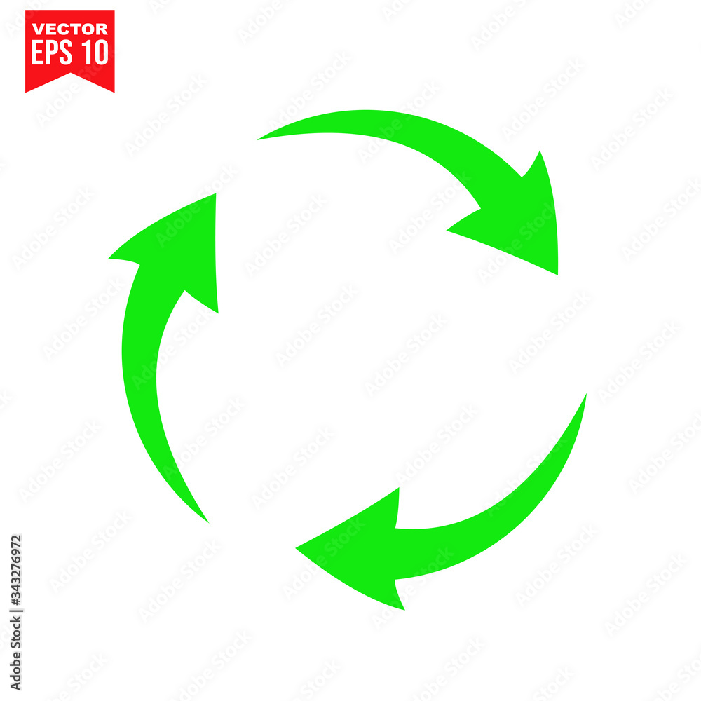 arrows cycle Icon symbol Flat vector illustration for graphic and web design. arrows cycle Icon symbol Flat vector illustration for graphic and web design.