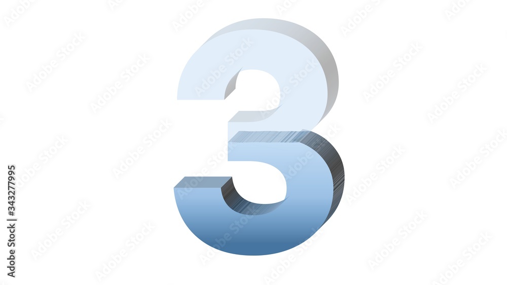 3D NUMBER OF HALF FULL OF WATER FISHBOWL CUP : 3 THREE 3D NUMBER OF HALF FULL OF WATER FISHBOWL CUP : 3 THREE