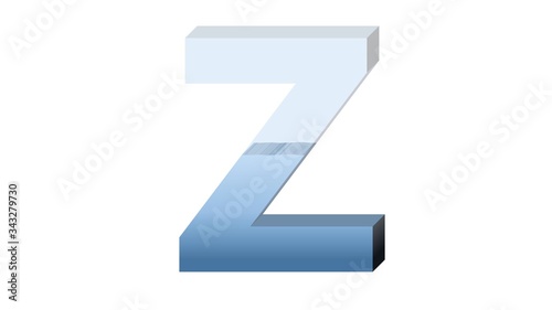 Free Download 3D ENGLISH ALPHABET OF HALF FULL OF WATER FISHBOWL CUP : Z - GFXLoad