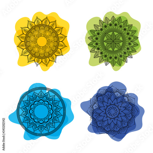 bundle of beautiful mandalas icons