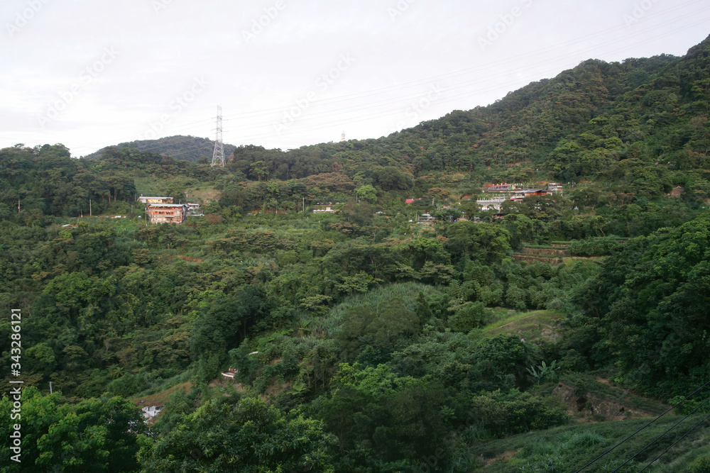 Obraz premium Sunset landscape of the MaoKong area