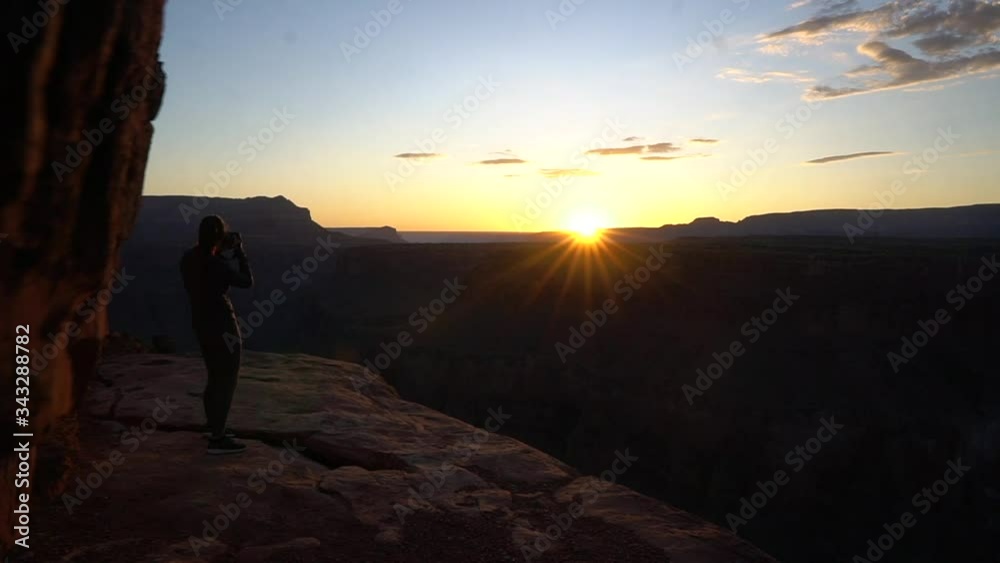 Grand Canyon Rim On Sunrise Grand Canyon Rim On Sunrise