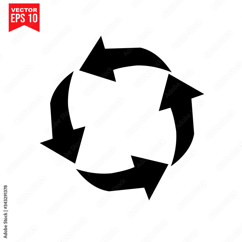 arrows cycle Icon symbol Flat vector illustration for graphic and web design.
arrows cycle Icon symbol Flat vector illustration for graphic and web design.