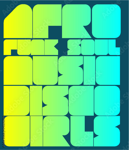 funk music print graphic design vector art