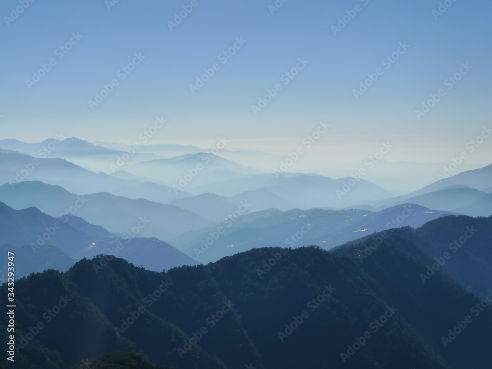 Beautiful landscape in Hehuanshan East Peak Trail