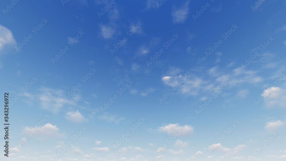 Fototapeta premium Cloudy blue sky abstract background, blue sky background with tiny clouds
