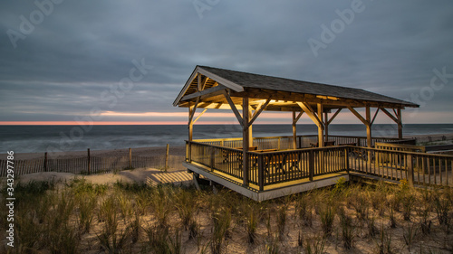 Sunrise at the Pearl Street Pavilion in Beach Haven, NJ