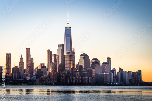 Lower Manhattan and the skyline of its famed financial district