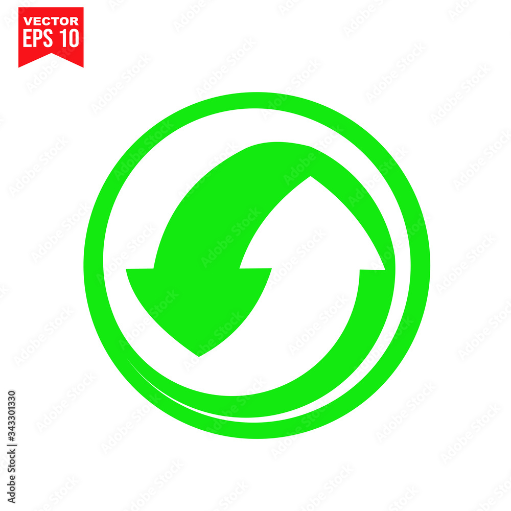 arrows cycle Icon symbol Flat vector illustration for graphic and web design. arrows cycle Icon symbol Flat vector illustration for graphic and web design.