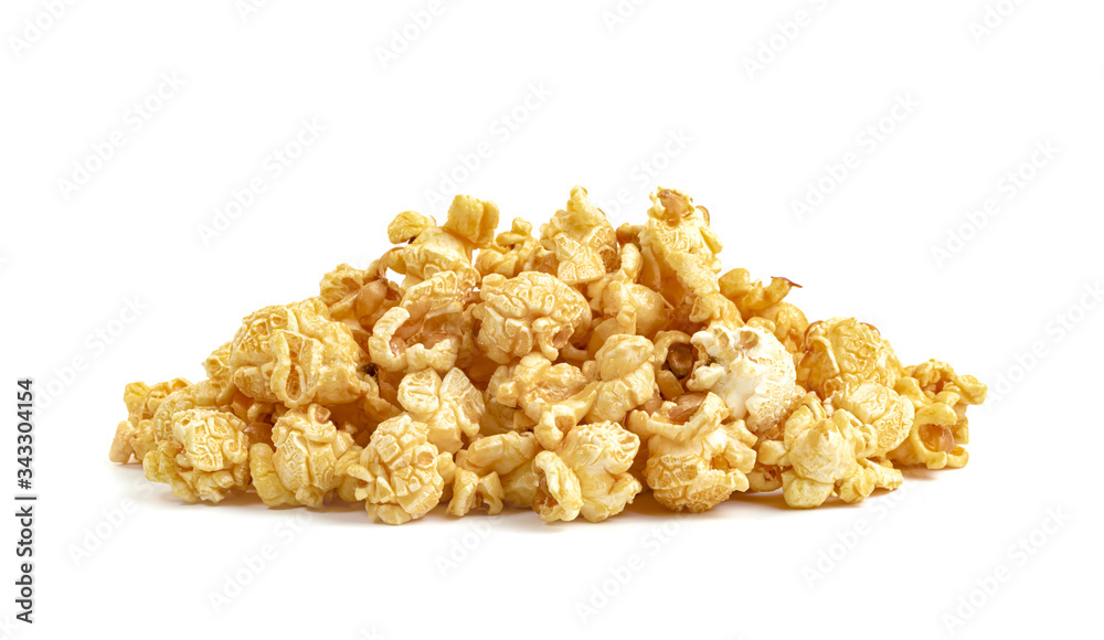 Popcorn isolated on white background Popcorn isolated on white background