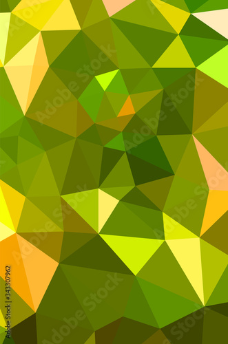 Vivid light Green vector Low poly crystal background. design pattern illustration