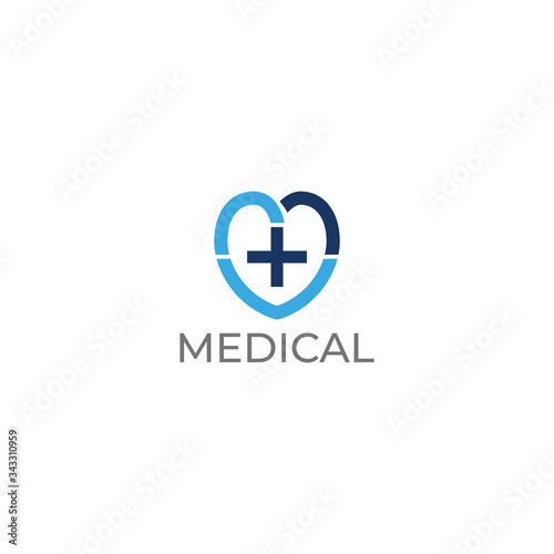 Medical pharmacy logo design template.