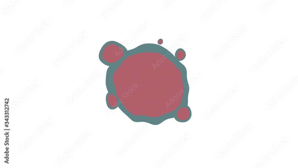 virus cell symbol icon flat virus cell symbol icon flat