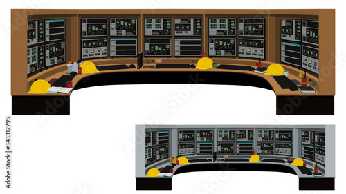 isolate operation control on white background.