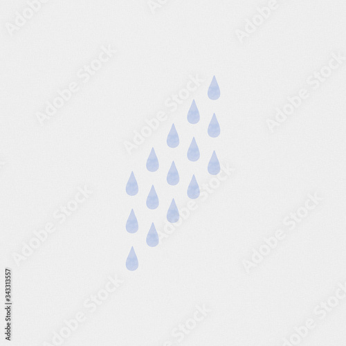 Material of rain. Background material with water drops lined up. Material that shows how it is raining. Rain pattern material.
背景：梅雨 雨 雫 水滴 つゆ あめ しずく かわいい ナチュラル