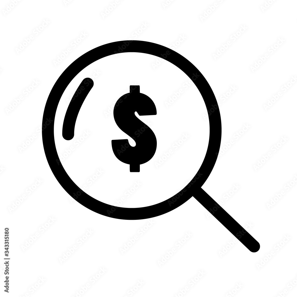 looking for money icon on white background. flat style. finance banking icon for your web site design, logo, app, UI. search dollar symbol. searching money sign. looking for money icon on white background. flat style. finance banking icon for your web site design, logo, app, UI. search dollar symbol. searching money sign.