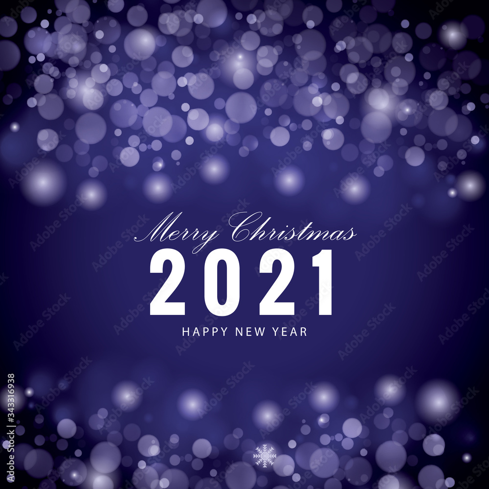 happy new year 2021 with bokeh and lens flare pattern in vintage blue background happy new year 2021 with bokeh and lens flare pattern in vintage blue background