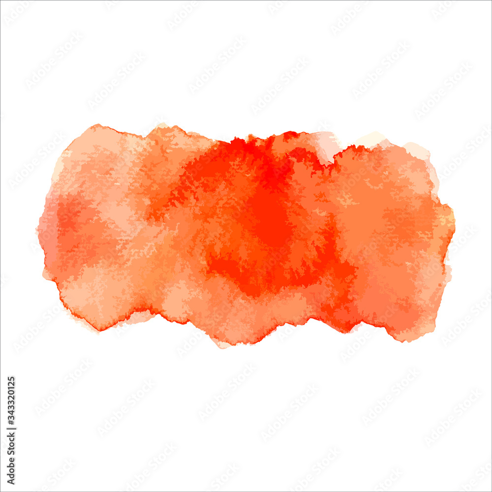 orange paint splash on white.Vector Eps10