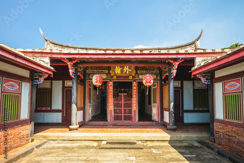 Taipei, Taiwan - April 16, 2020: Chen Yueji Residence, aka teacher's house, the home town of Ching Dynasty Scholar Mr. Chen Yue Ji, who was called the teacher by local residents.