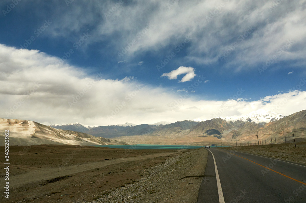 lake on the karakoram highway