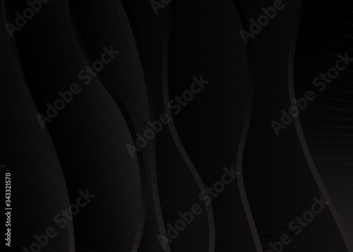 Minimalist black premium exclusive background. Vector luxury dark gradient geometric elements.