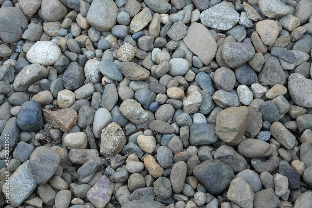 Closeup multicolored pebble stones background. Closeup multicolored pebble stones background.
