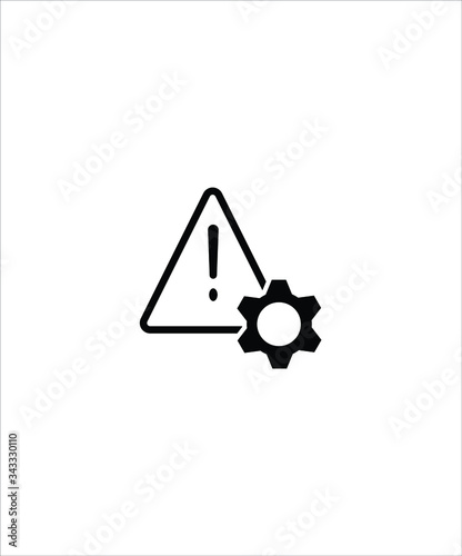 work warning icon,vector best flat work warning icon.