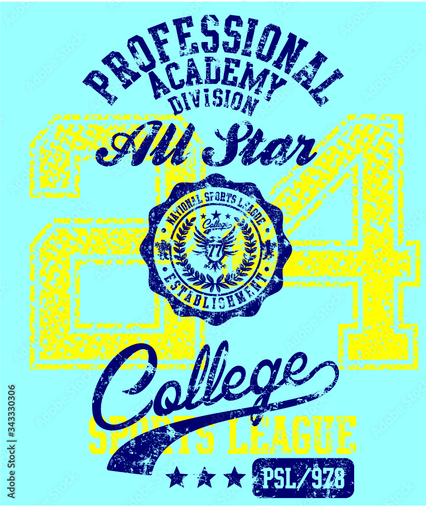 Athletic College professional graphic design vector art Athletic College professional graphic design vector art
