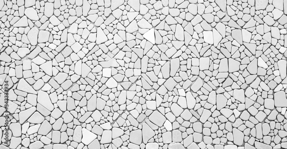 Fototapeta premium black and white background texture of stone wall