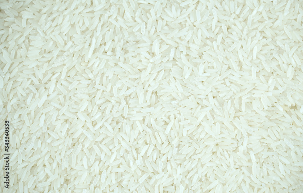 close up on white rice background close up on white rice background