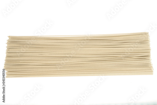dry noodle isolated on white background