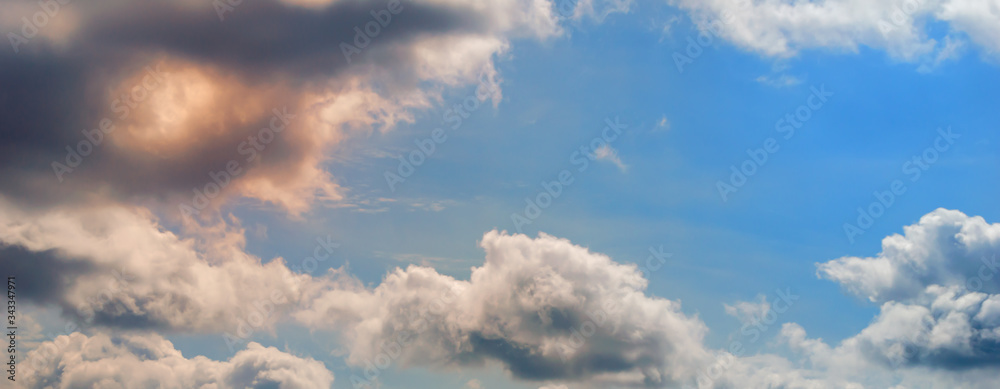 Beautiful cloud shut out the sun light. The light penetrates through the cloud Beautiful cloud shut out the sun light. The light penetrates through the cloud