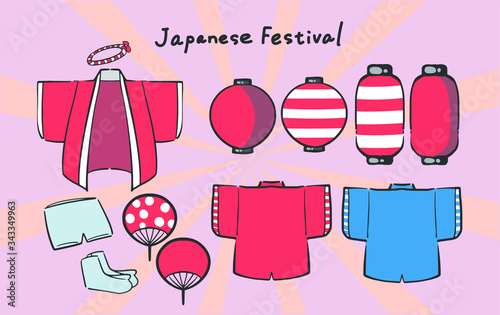 日本のお祭りセット