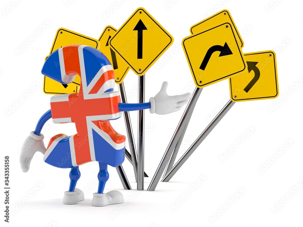 Pound currency character confused with road signs