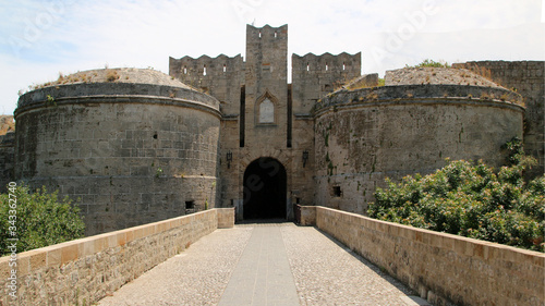 Gate d'Amboise, fortifications of Rhodes, Rhodes Fortress, Old Town of Rhodes