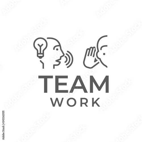 Teamwork concept banner. Can use for web banner, infographics, hero images. Flat isometric vector .