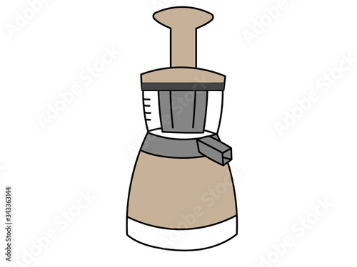 スロージューサーのイラスト