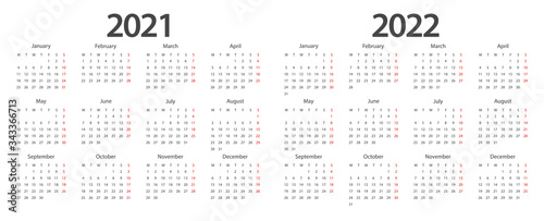 Calendar 2021, calendar 2022 week start Monday corporate design planner template.