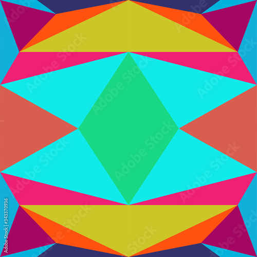 Abstract seamless colourful pattern geometric backgrounds vector design