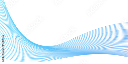 abstract blue wavy lines background