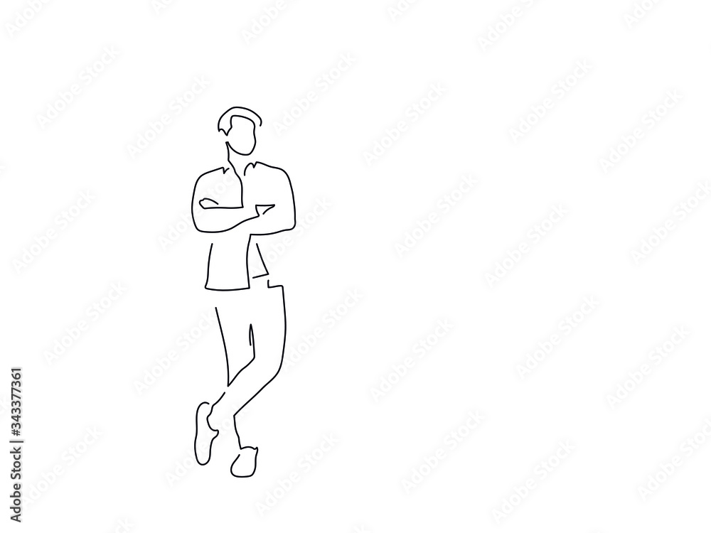 Full length people isolated line drawing, vector illustration design. Full length people isolated line drawing, vector illustration design.