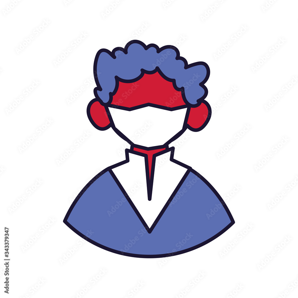 portrait of man with medical mask on white background portrait of man with medical mask on white background
