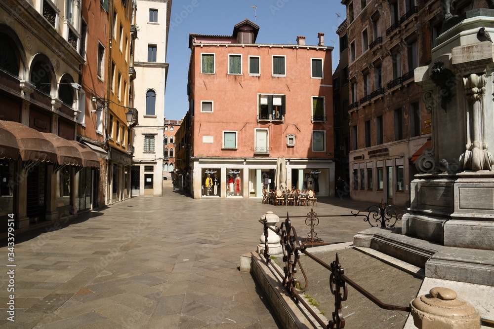 Fototapeta premium Venice in Italy Covid-19 Coronavirus