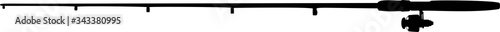 Fishing rod vector illustration on white background