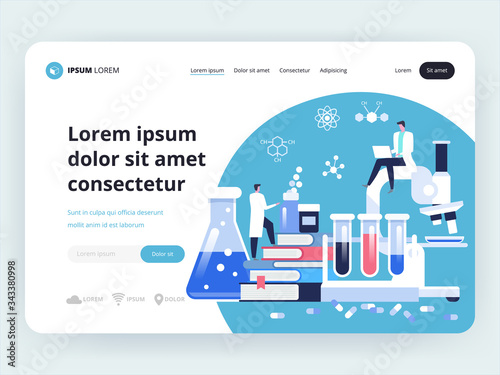 Medical scientists is developing an antiviral drug